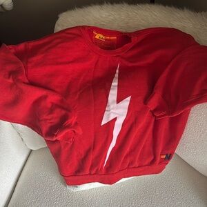 Aviator Nation Small red sweatshirt great condition